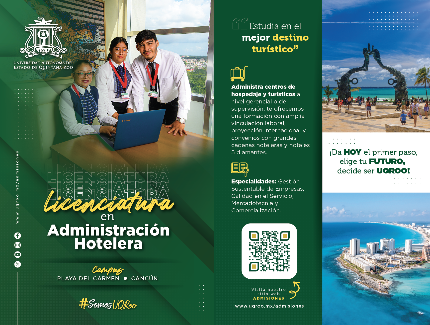 Flyer Licenciatura  en Administración Hotelera