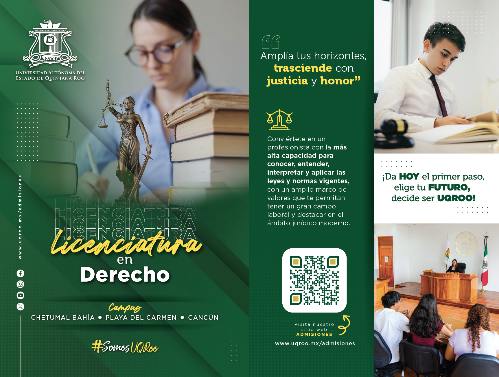 Flyer Licenciatura  en Derecho