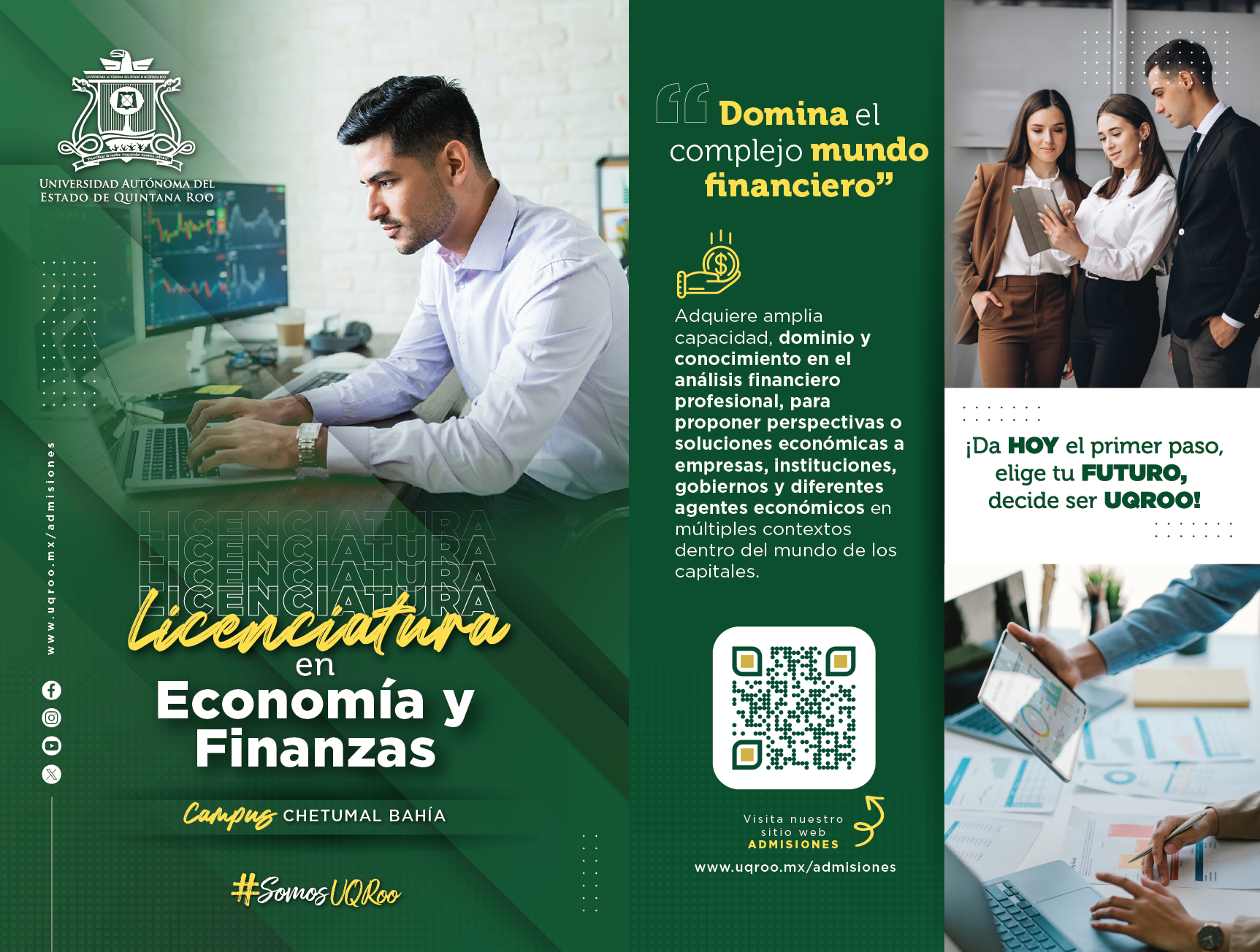 Flyer Licenciatura  en Economía y Finanzas