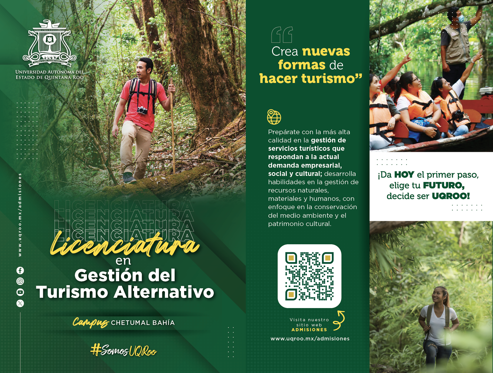 Flyer Licenciatura  en Gestión del Turismo Alternativo
