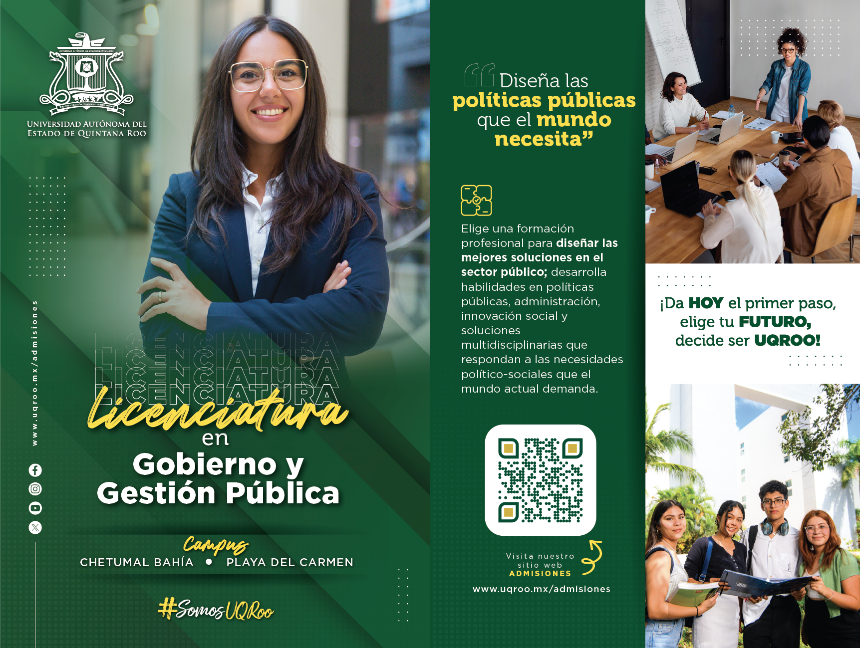 Flyer Licenciatura  en Gobierno y Gestión Pública