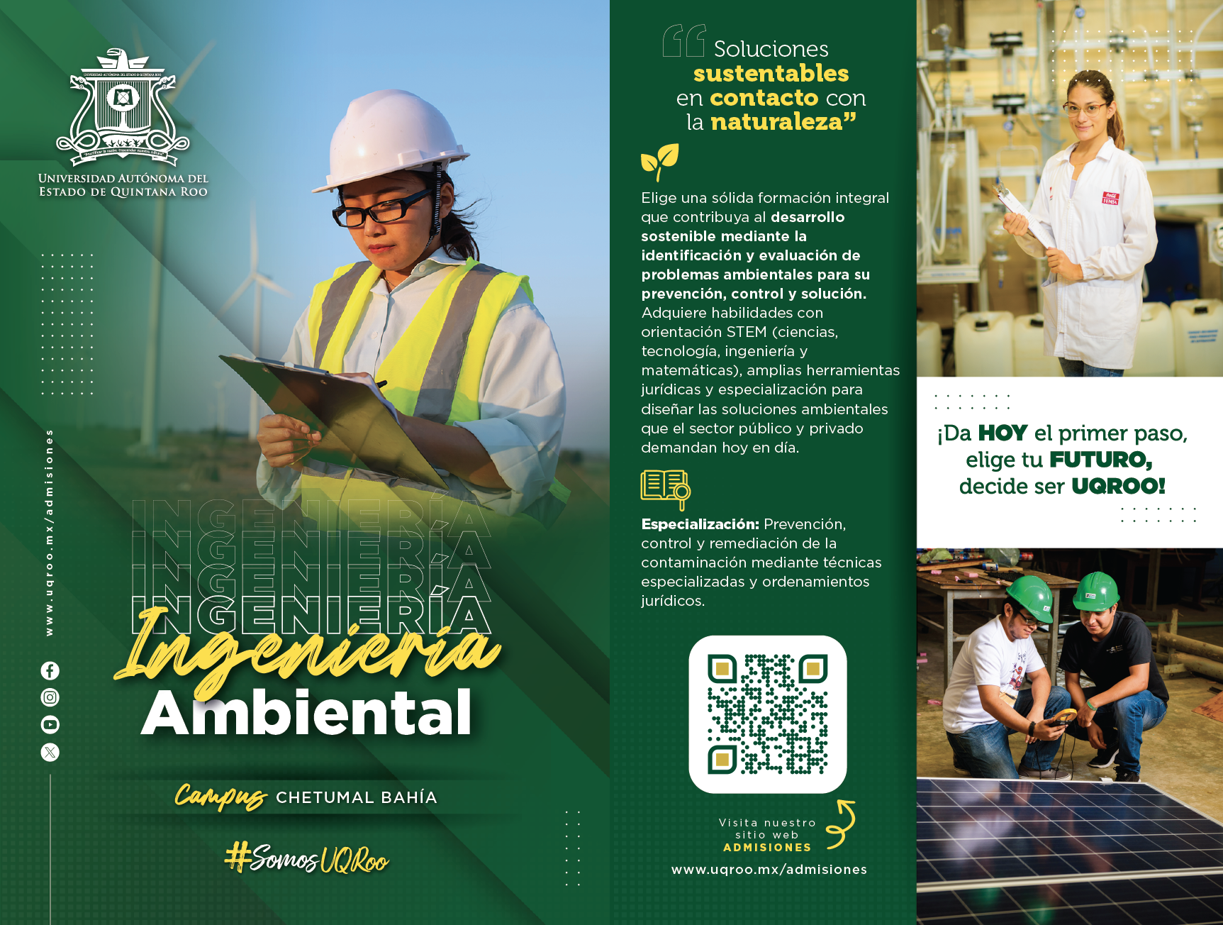 Flyer Licenciatura  en Ingeniería Ambiental