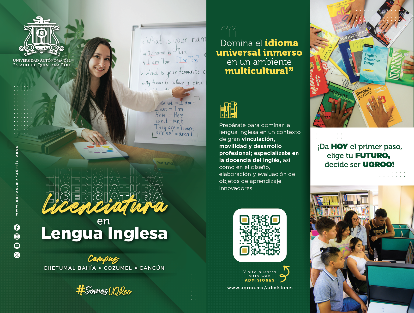 Flyer Licenciatura  en Lengua Inglesa