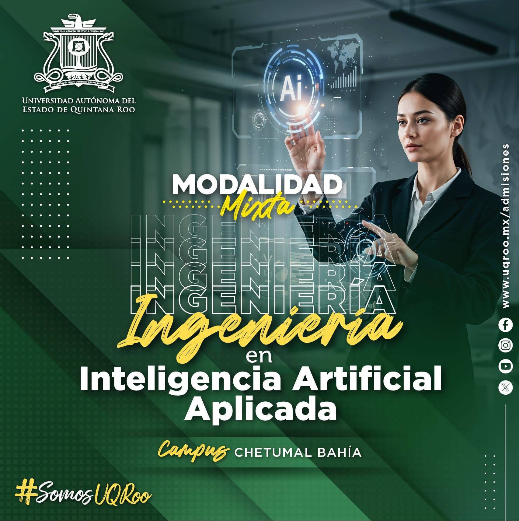 Flyer Licenciatura  en Ingeniería en Inteligencia Artificial Aplicada