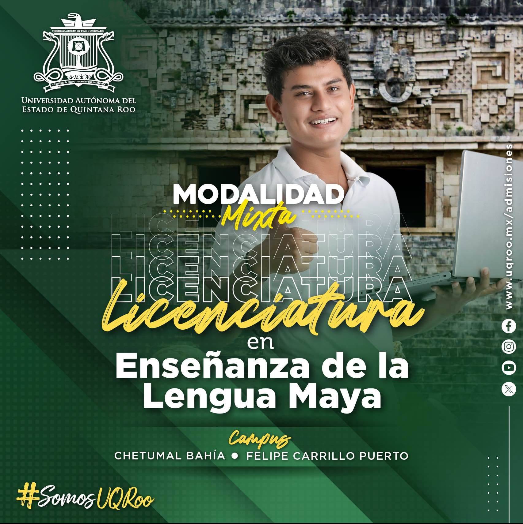 Flyer Licenciatura  en Enseñanza de la Lengua Maya