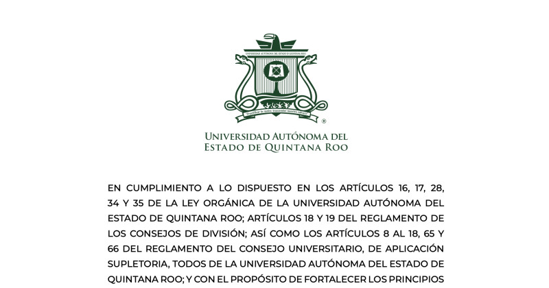 Banner de Convocatoria Consejo de División de Ciencias Multidisciplinarias Playa del Carmen