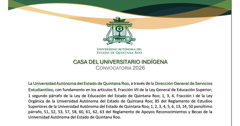 Banner de Casa del Universitario Indígena | Convocatoria 2026