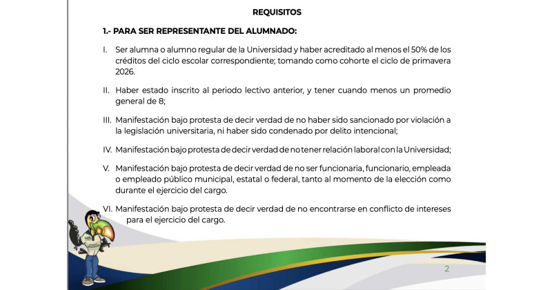 Banner de Convocatoria Electoral - Divisiones Unidad Académica Zona Sur