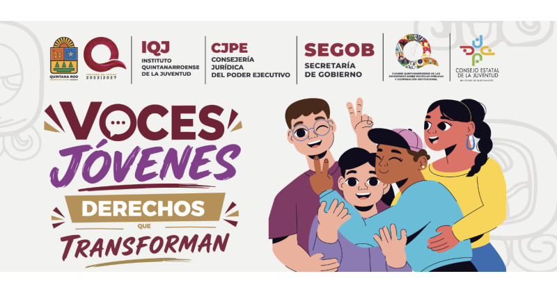 Banner de VOCES JÓVENES DERECHOS QUE TRANSFORMAN
