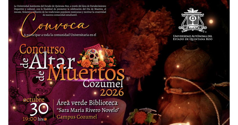 Banner de Concurso de Altar de Muertos Cozumel 2026