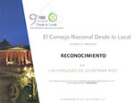 Reconocimiento Universidad Autónoma del Estado de Quintana Roo (uqroo) Consejo Nacional Desde lo Local