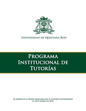 Programa de tutorías